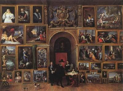 TENIERS, David the Younger Archduke Leopold Wilhelm of Austria in his Gallery fh oil painting image